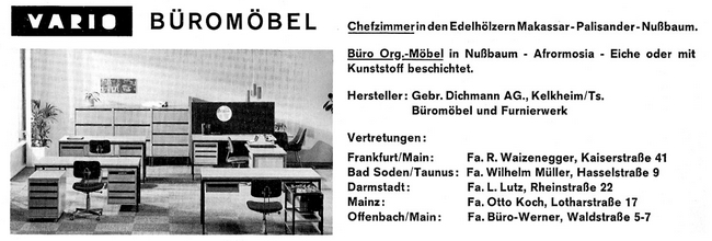 Vario Büromöbel 1968