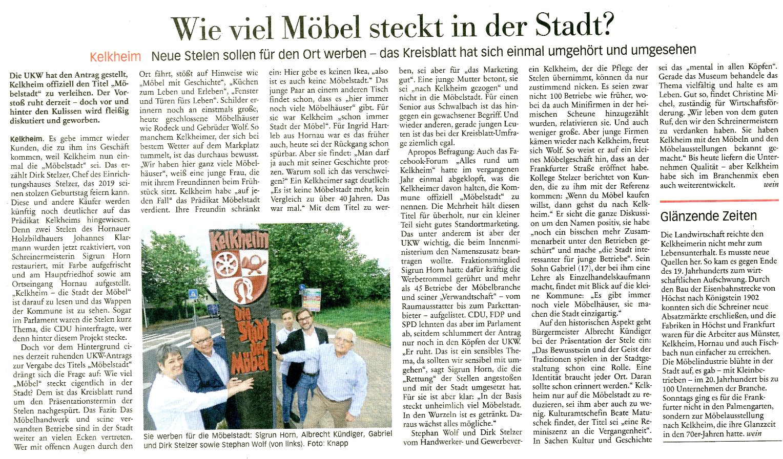 2017.06.29 HK Schild Stadt der Möbel wieviel Möbel steckt in Kelkheim m