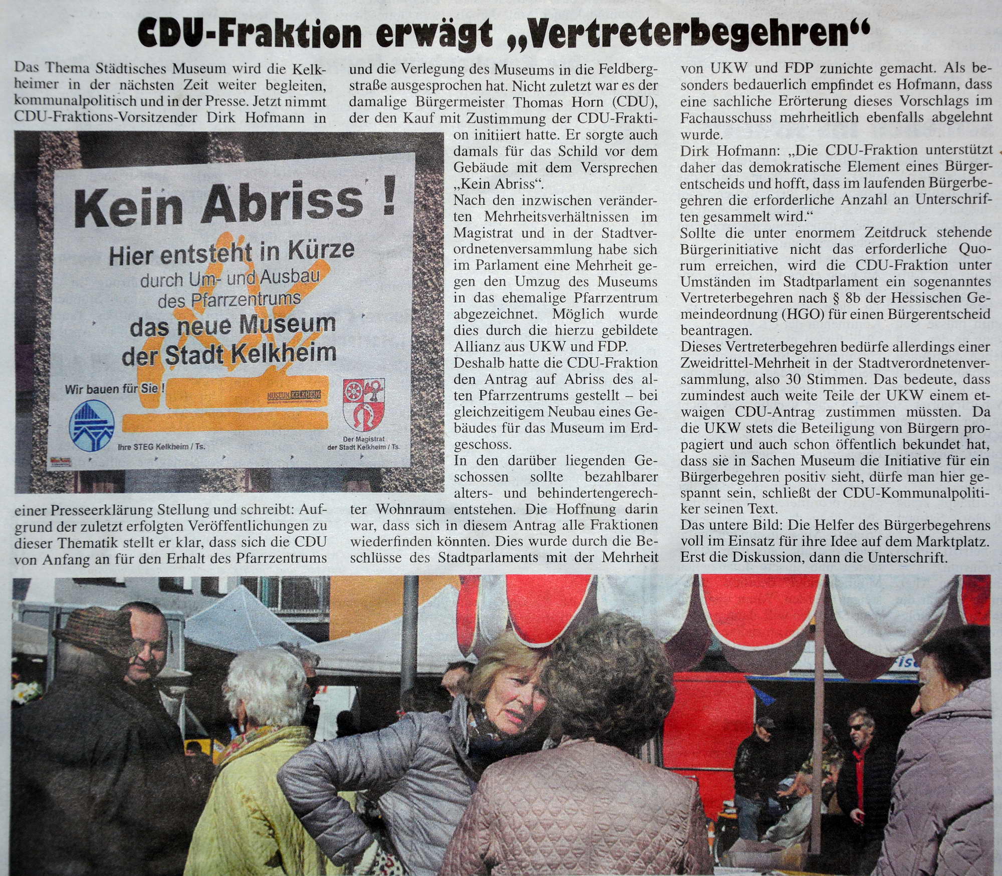 2018.04.12 KeZ CDU Fraktion erwägt Vertreterbegehren