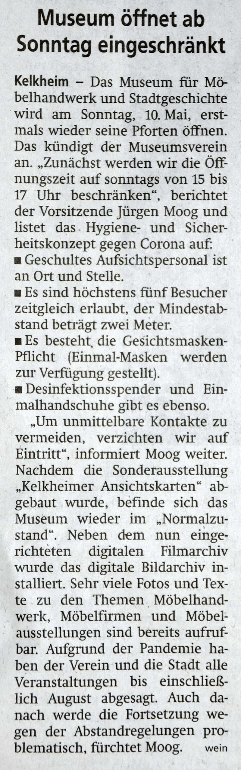 2020.05.07 HK Museum öffnet ab Sonntag eingeschränkt