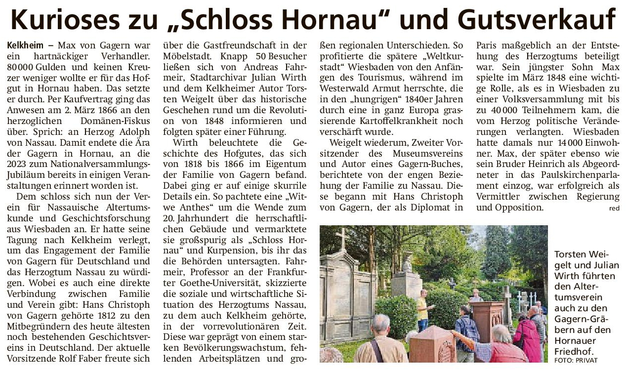 2023.10.10 HK Tagung Nassauischer Geschichtsverein mit Gagernführung