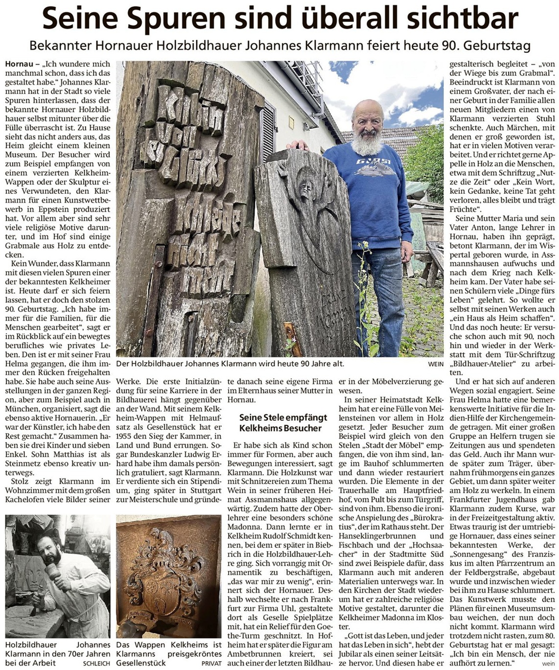 2026.0616 HK Bildhauer Johannes Klarmann feiert 90. Geburtstag